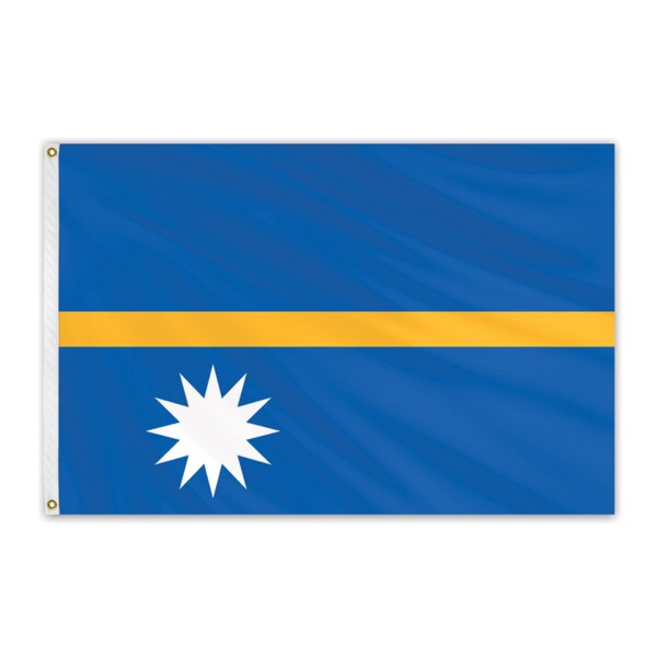 Global Flags Unlimited Nauru Outdoor Nylon Flag 6'x10' 203485